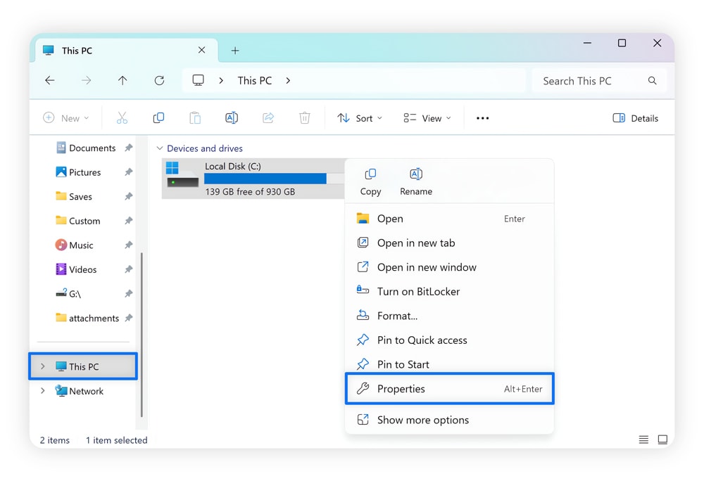A screenshot showing you how to navigate to CHKDSK from your local hard drive’s properties.