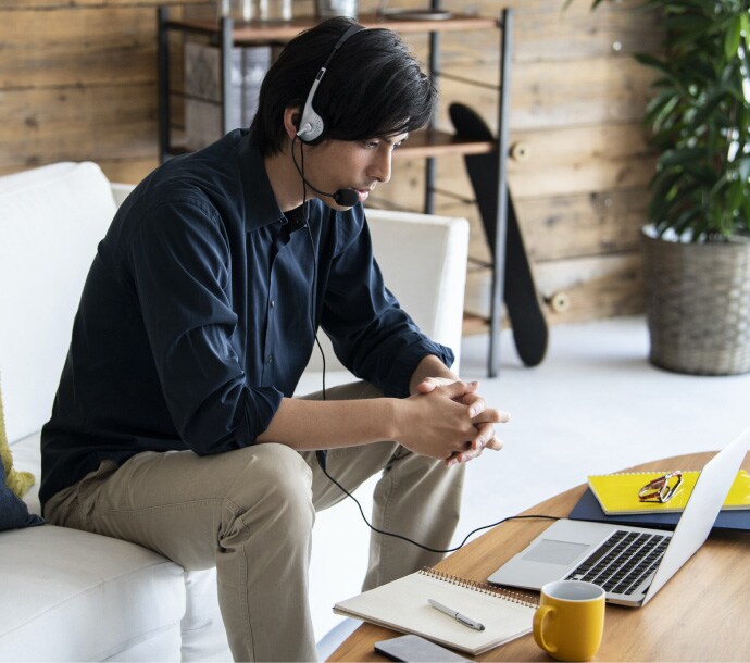 Guy on laptop